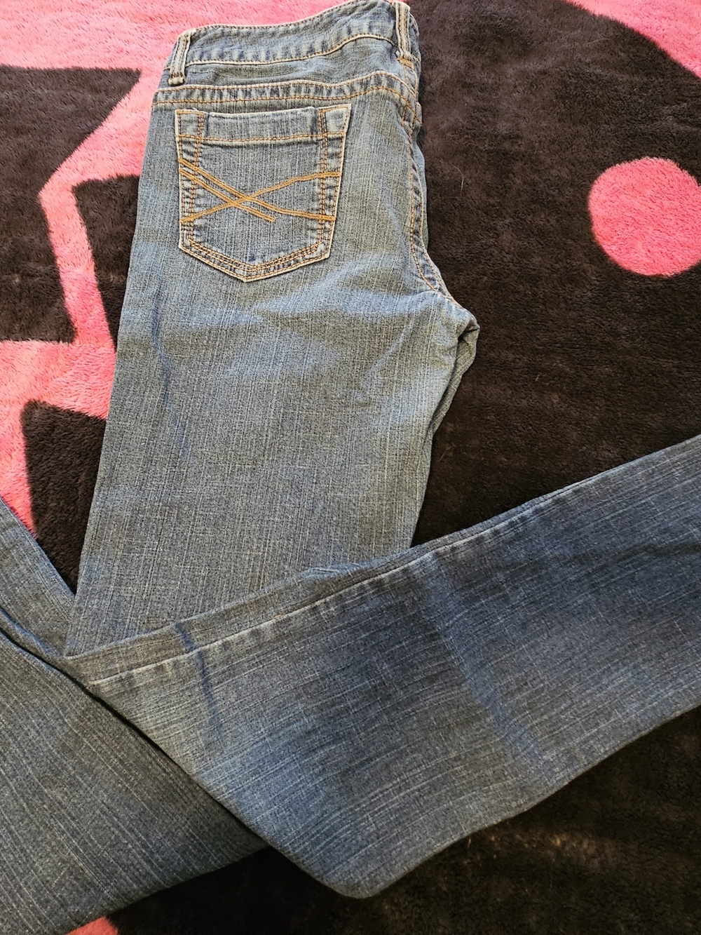 Aeropostale Skinny Jeans in Dark Blue Denim with Green Label - Picture 4 of 4